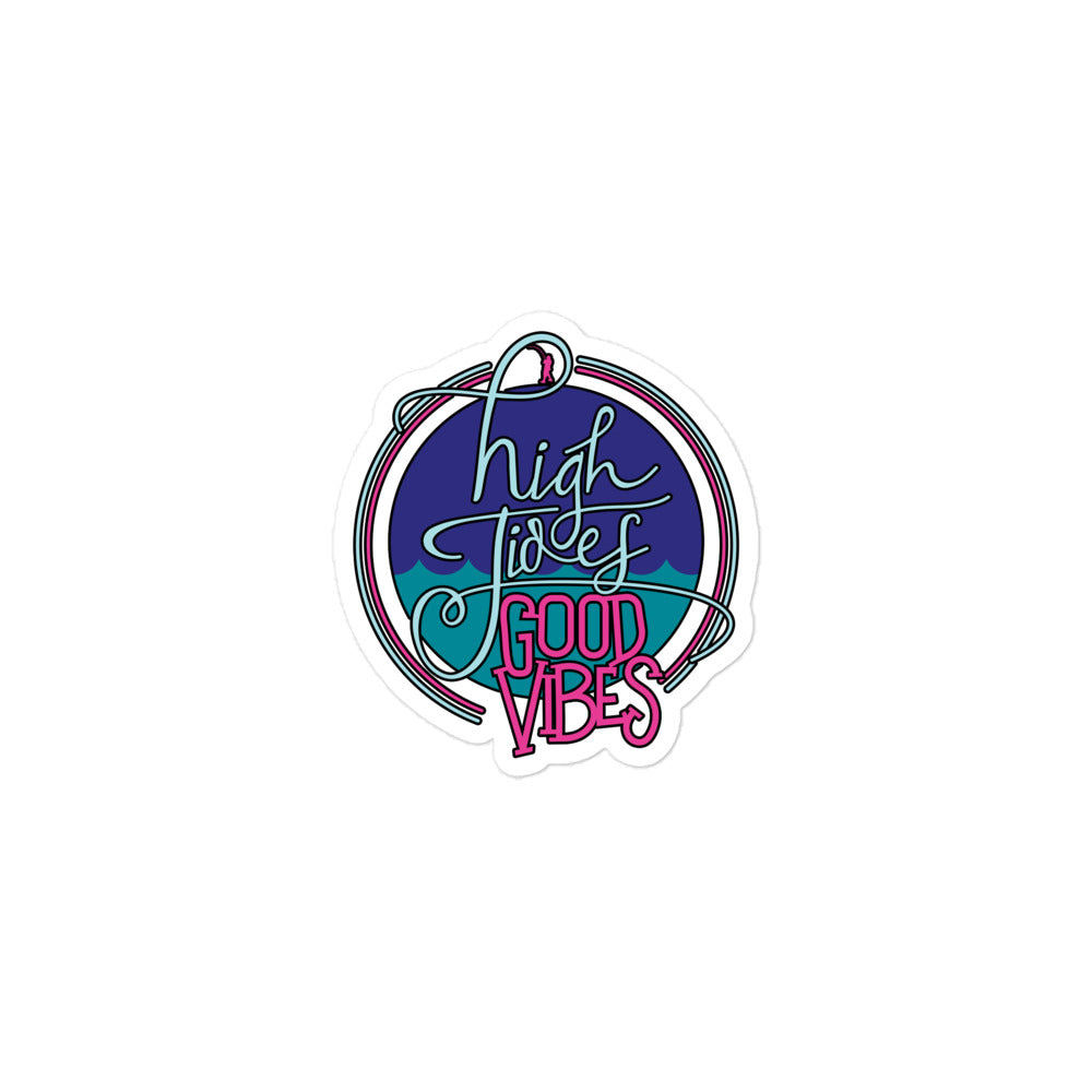 High Tides Good Vibes Stickers