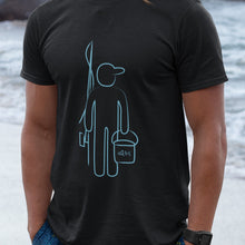 Load image into Gallery viewer, Minimalistic Line Art Fisherman T-Shirt