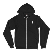 Load image into Gallery viewer, Zip Up Hoodie Sweater (White Logo)