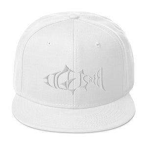 White IGR Logo Snapback Hat