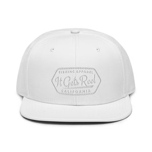 Old School Vintage Logo (White) Snapback Hat