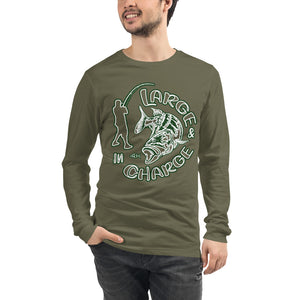 Large & In Charge Largemouth Bass Long Sleeve Tee Shirt