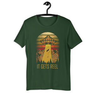 UFO Beams Up Angler T-Shirt