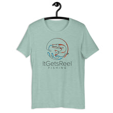 Load image into Gallery viewer, ItGetsReel Fishing Line Art T-Shirt