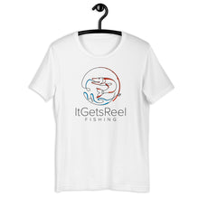 Load image into Gallery viewer, ItGetsReel Fishing Line Art T-Shirt