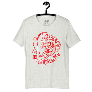 Large & In Charge Largemouth Bass Shirt (Red Edition)